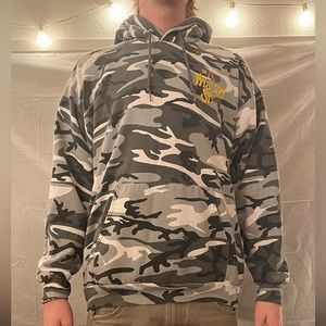 Mystery Spot Hoodie - Men’s Grey Camouflage - XL